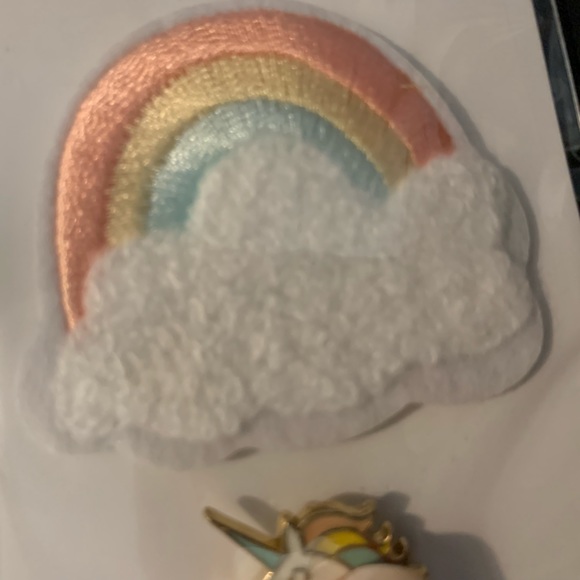 New Design Loft PINS Set of 3 Pastel Rainbow Embroidered, Unicorn & Best Life - Picture 4 of 5